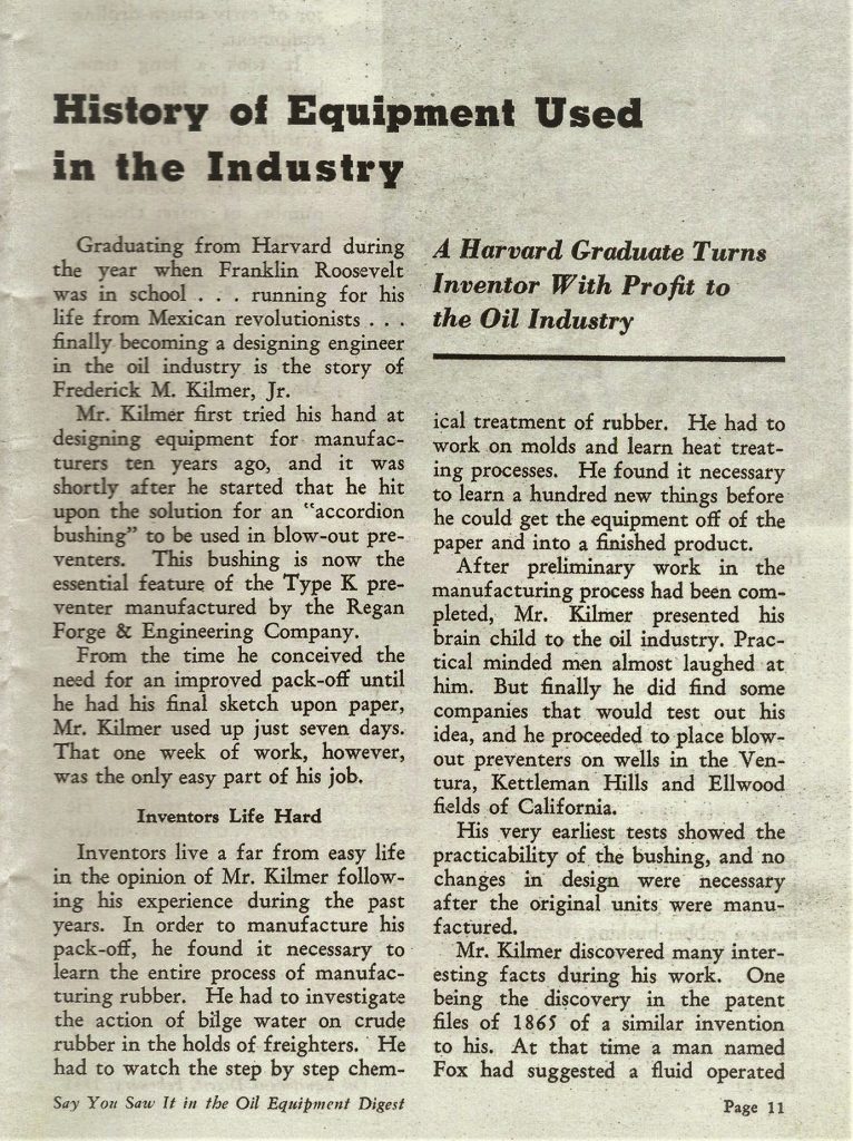 History of the type K